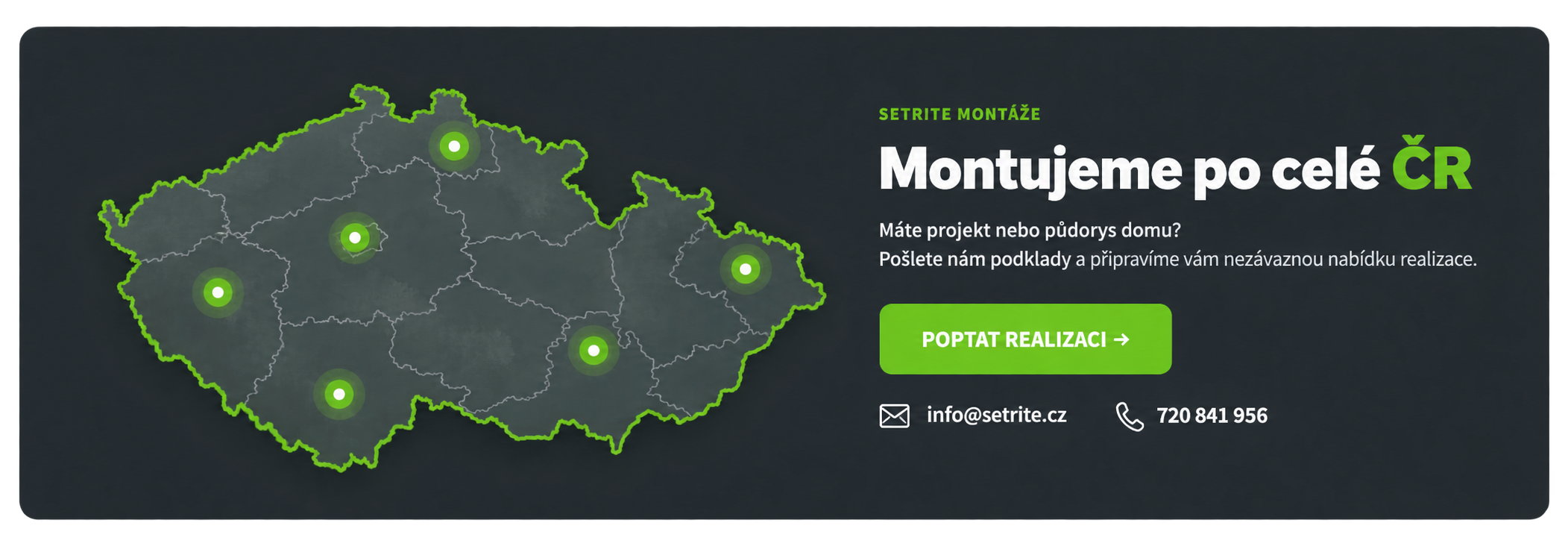 Setrite - montujeme po celé ČR
